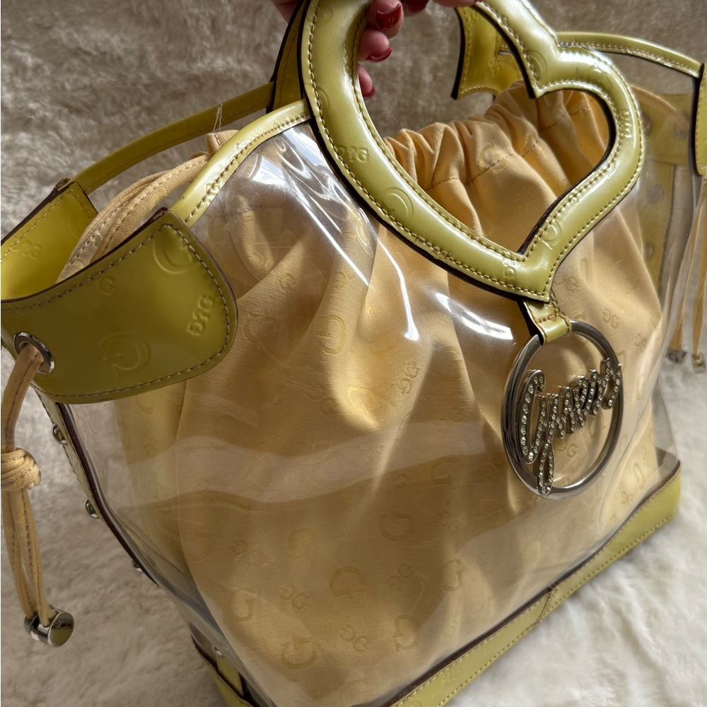 Guess Clear PVC Tote Beach Bag